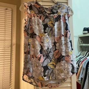 Floral blouse tank